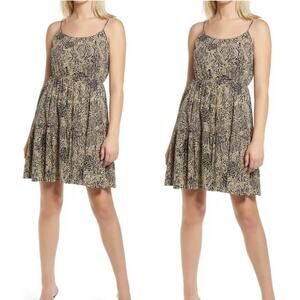 Vero Moda Travertine Black & Tan Glory Singlet Dress